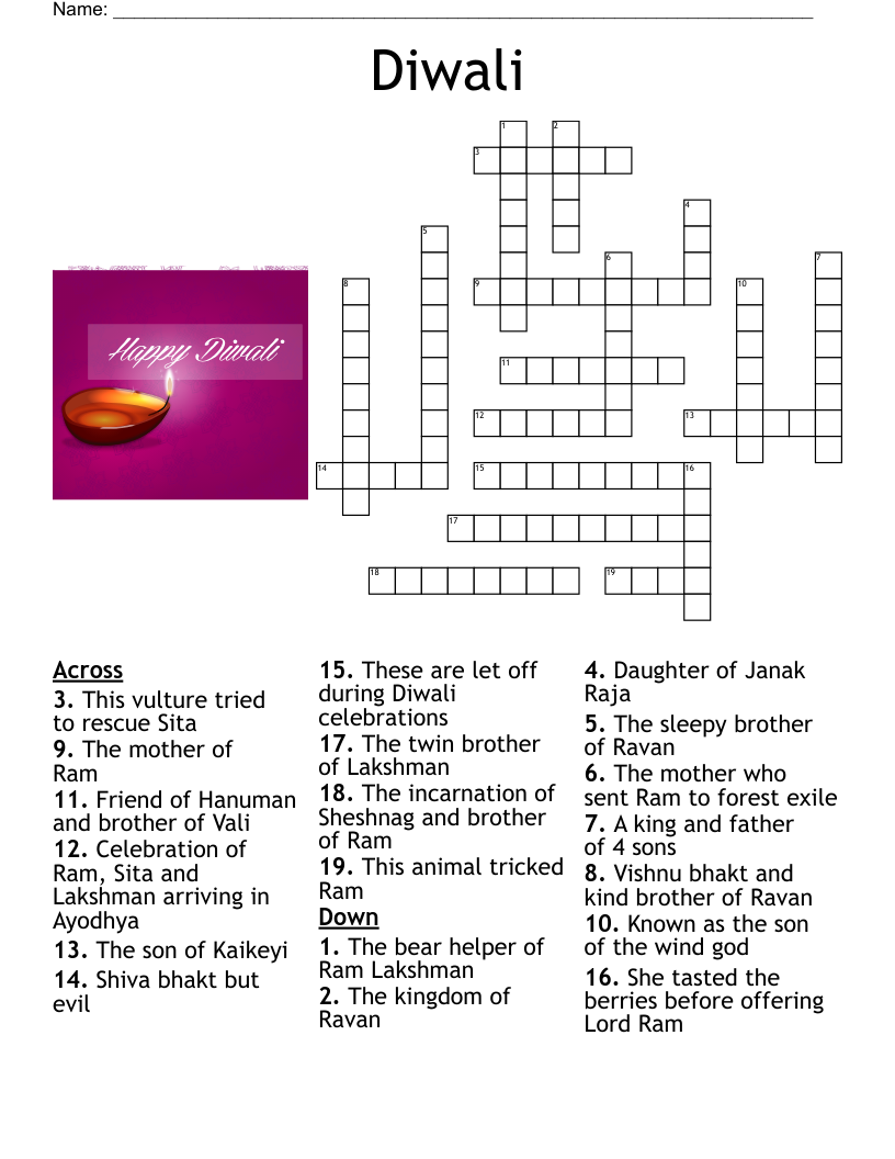 Incarnation Of Shiva Crossword