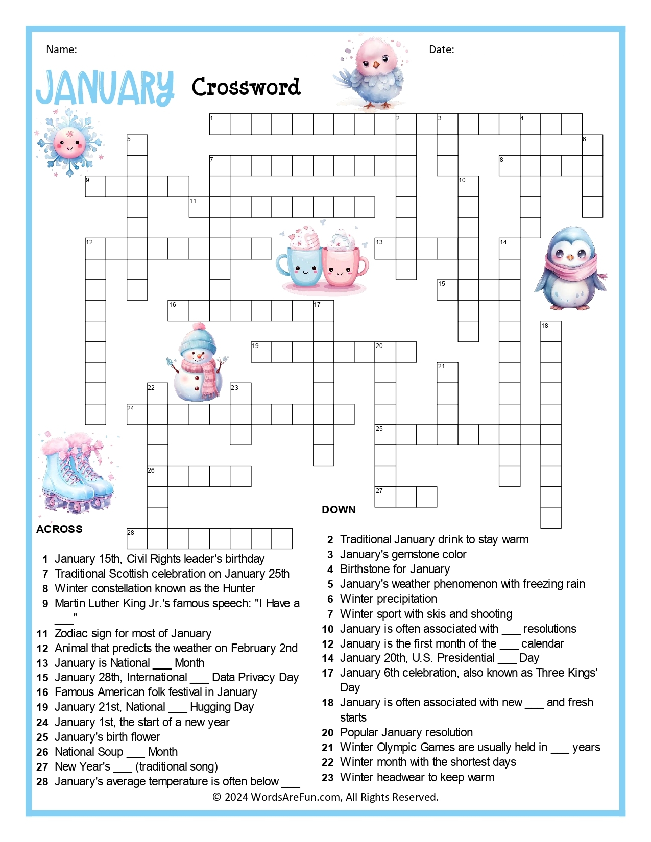 celebration for seniors crossword