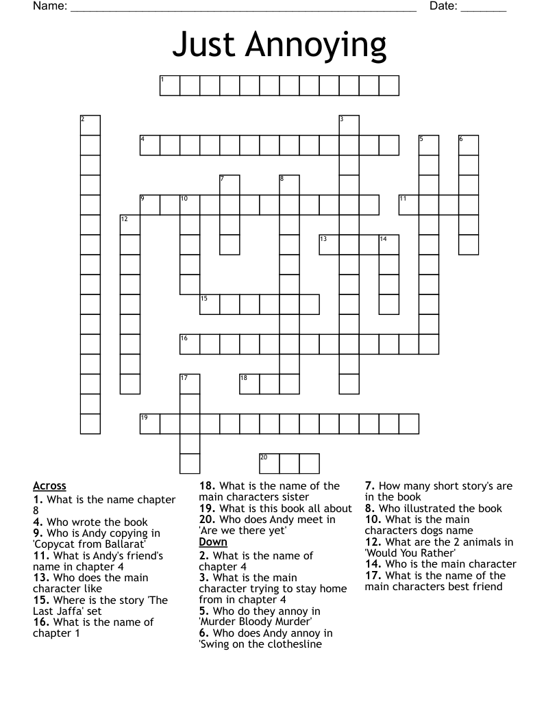 Annoy Crossword Clue