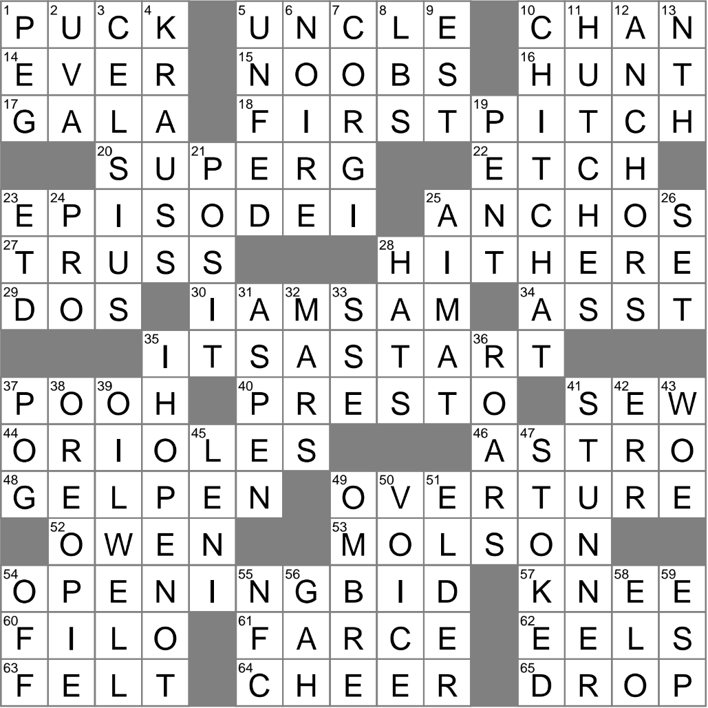 LA Times Crossword 23 Dec 24 Monday LAXCrossword