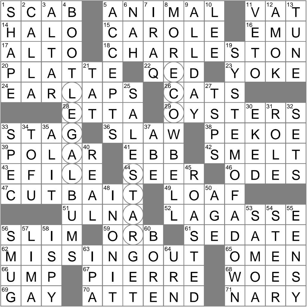 part of qed crossword
