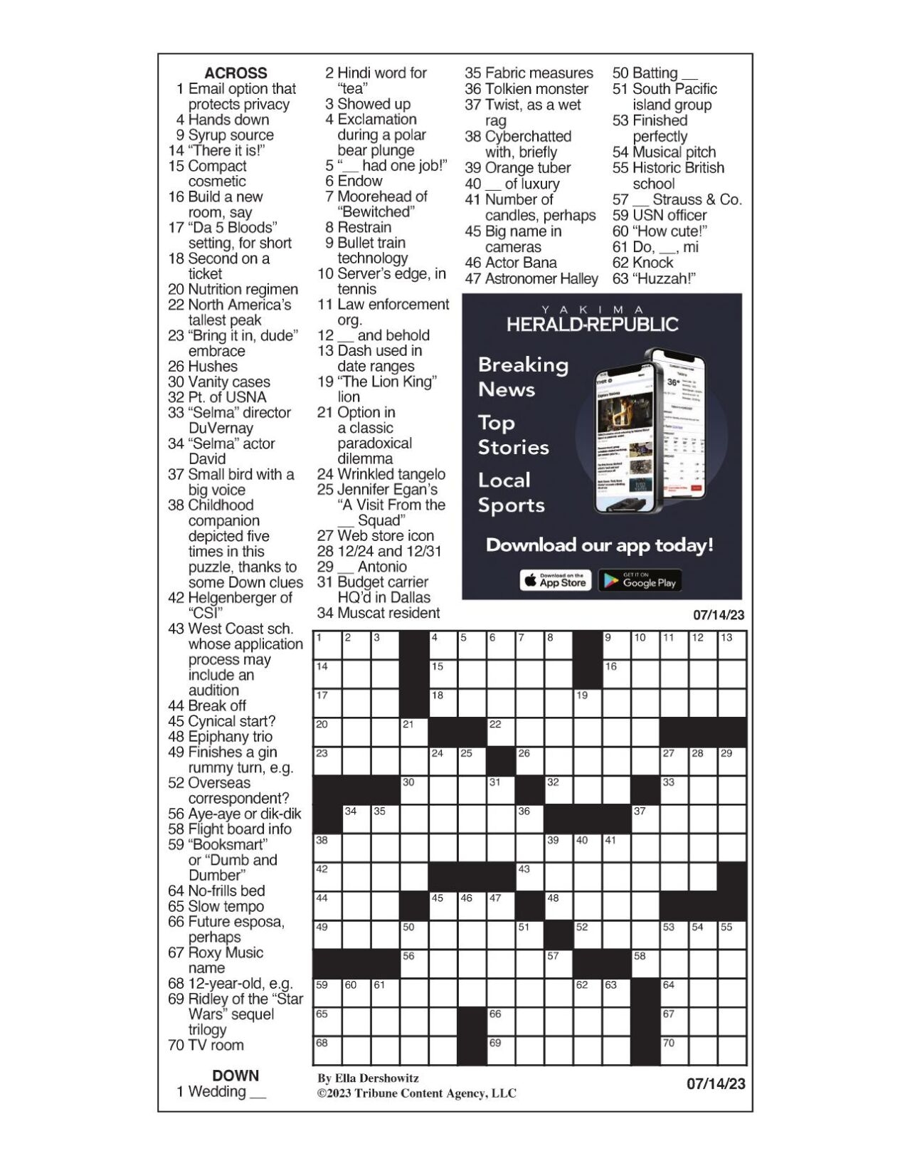 Muscat Resident Crossword