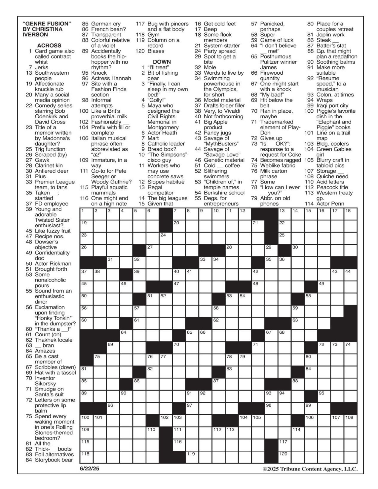 la times crossword answers