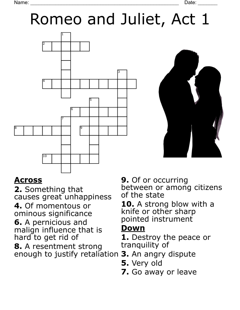 Lesson 1 4 Vocabulary Words Crossword WordMint
