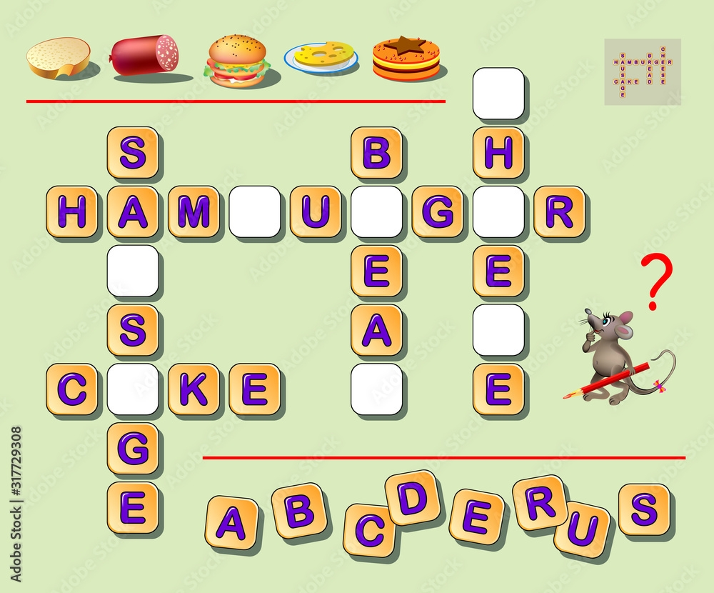 Missing Letter Crossword