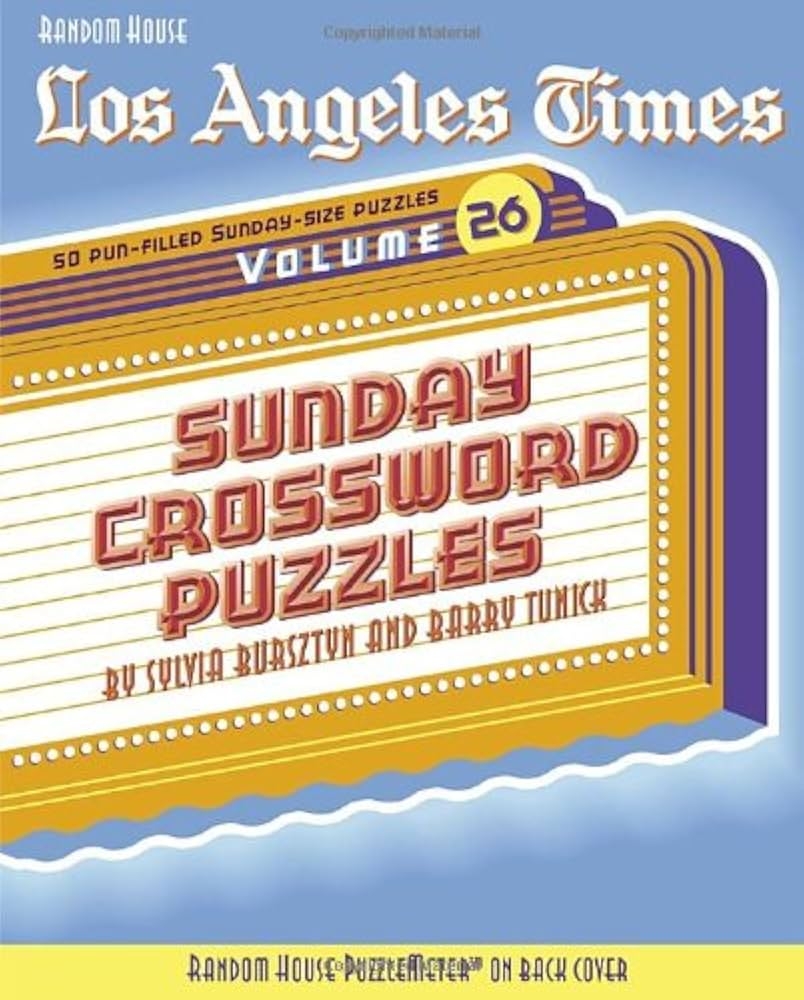 los angeles times sunday crossword
