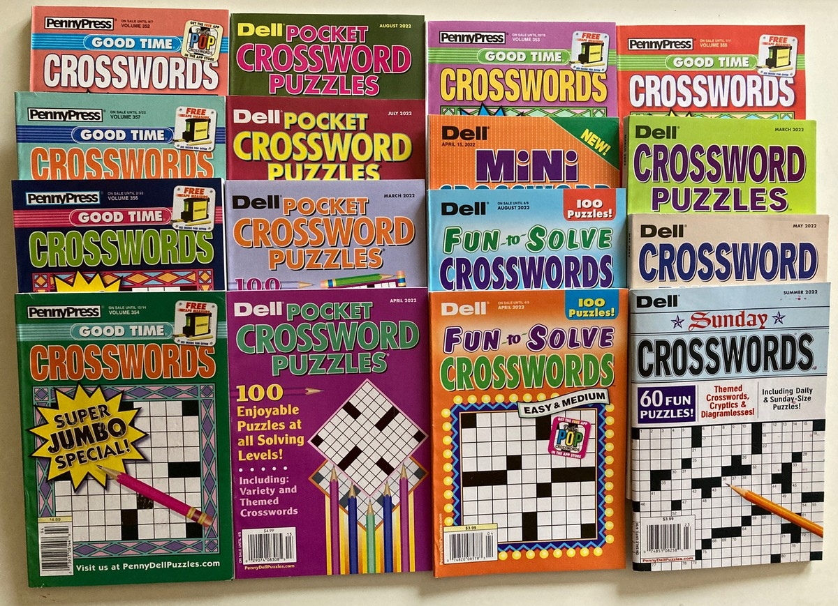 Lot Of 2 Dell Penny Press ALL SOLVING LEVELS Crossword Puzzle Books Unsorted EBay