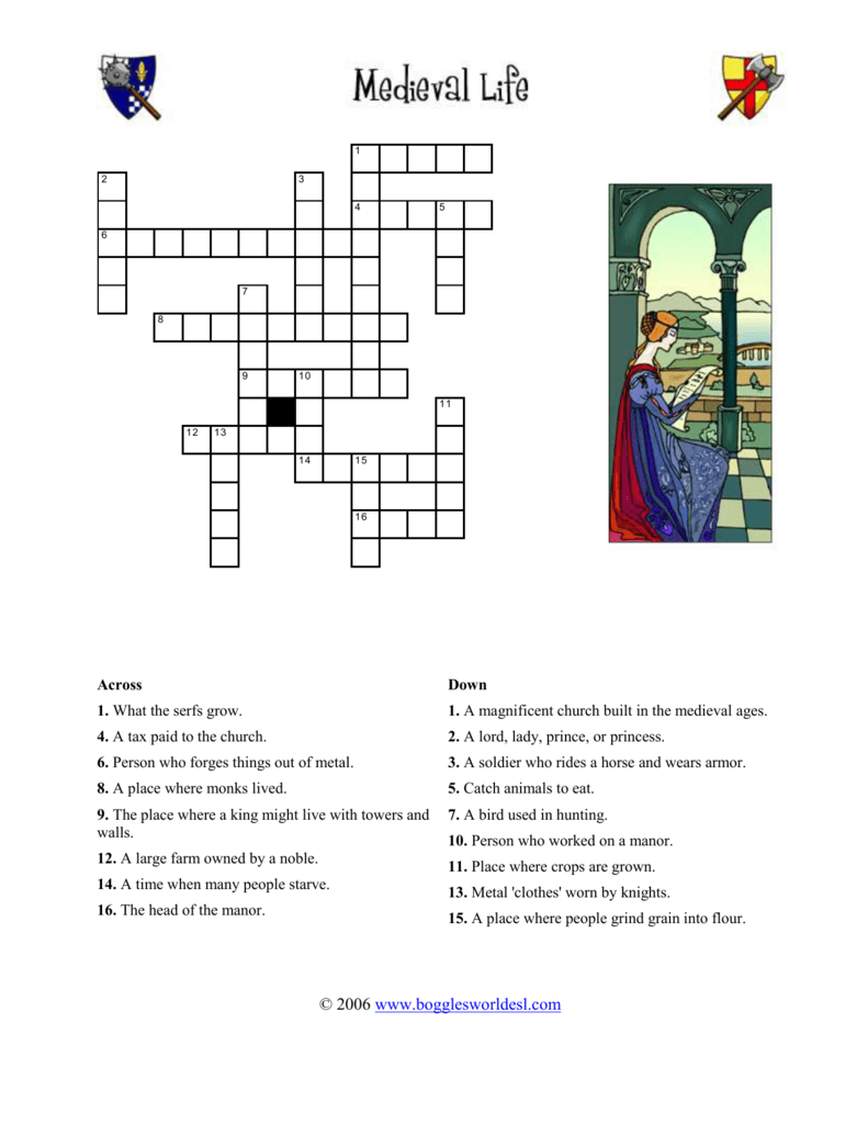 feudal lord crossword