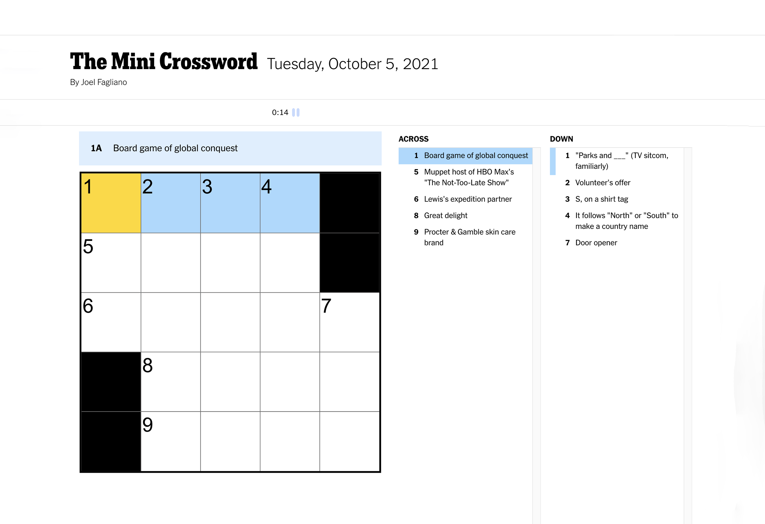 Tiny Amounts Crossword