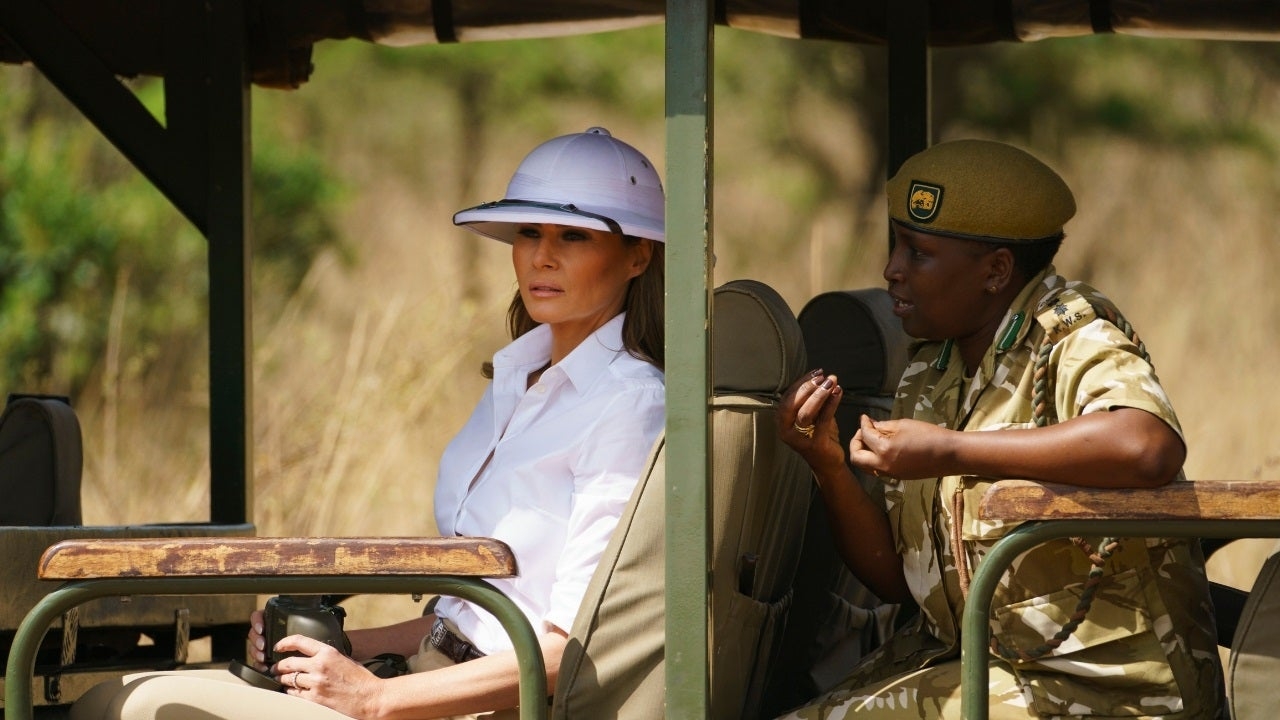 Melania Trump Criticized For Wearing White Pith Helmet In Kenya During Safari Fox News