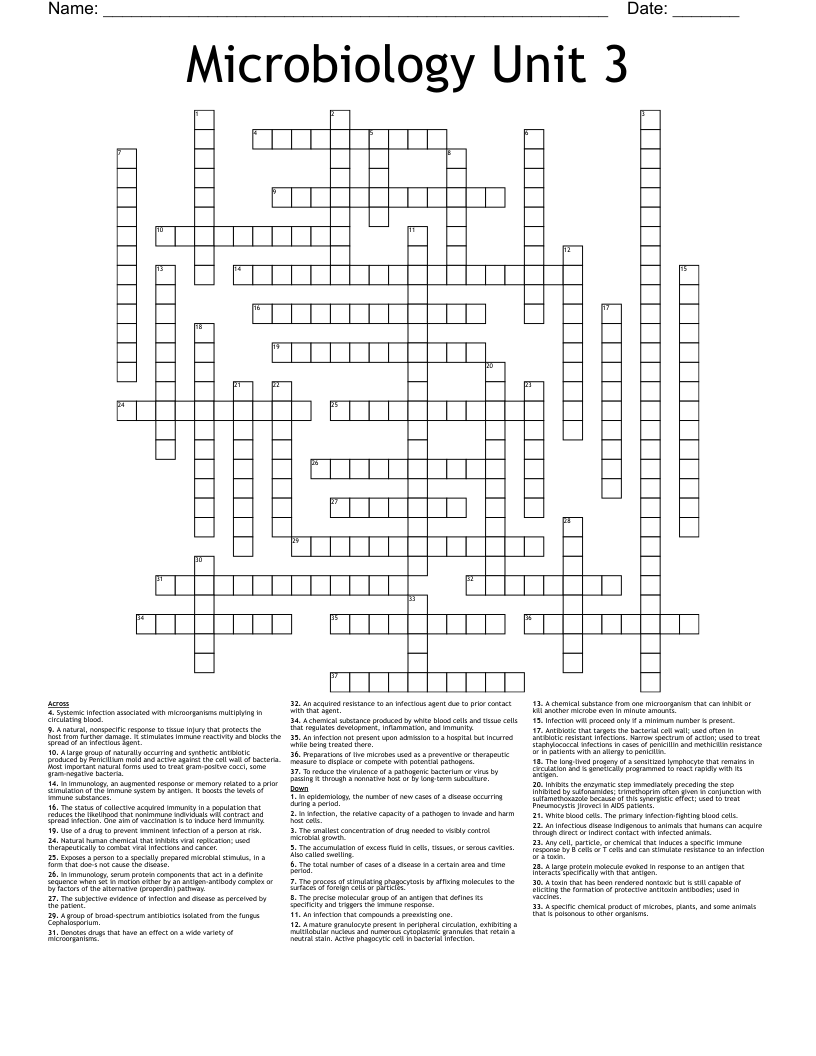 resistance unit crossword