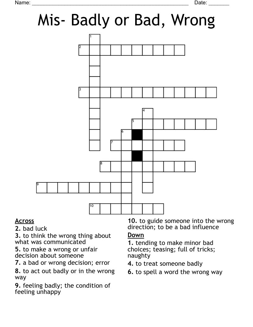 Go Badly Crossword Clue