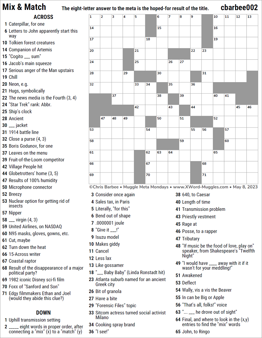 tolkien creature crossword