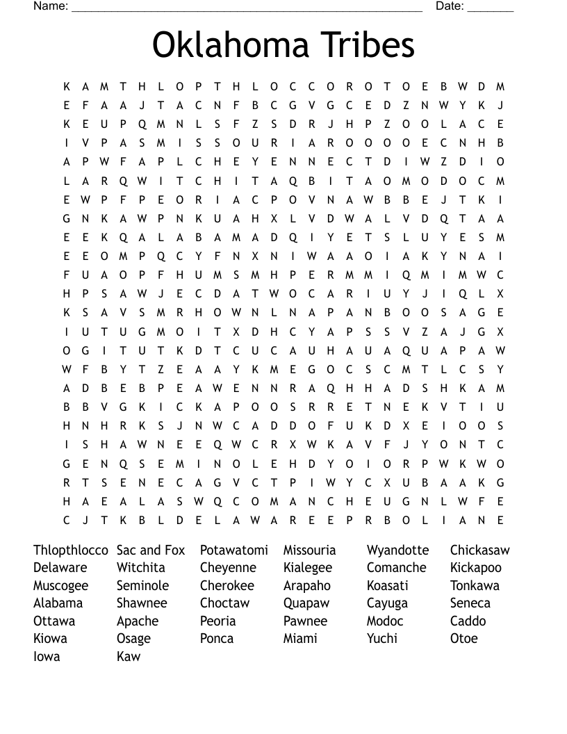 Native American Word Search WordMint Native American Word Search WordMint