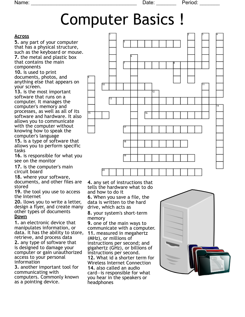 Network Hardware Crossword WordMint