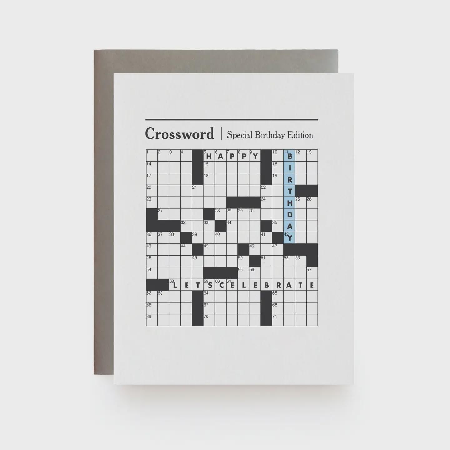 New York Crossword Etsy