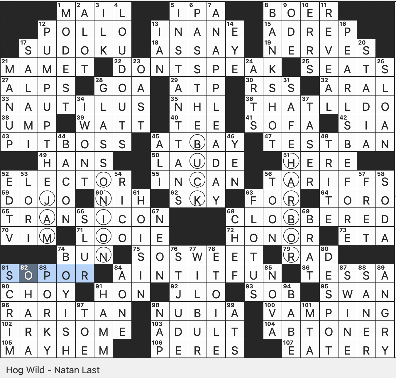November 2025 Rex Parker Does The NYT Crossword Puzzle