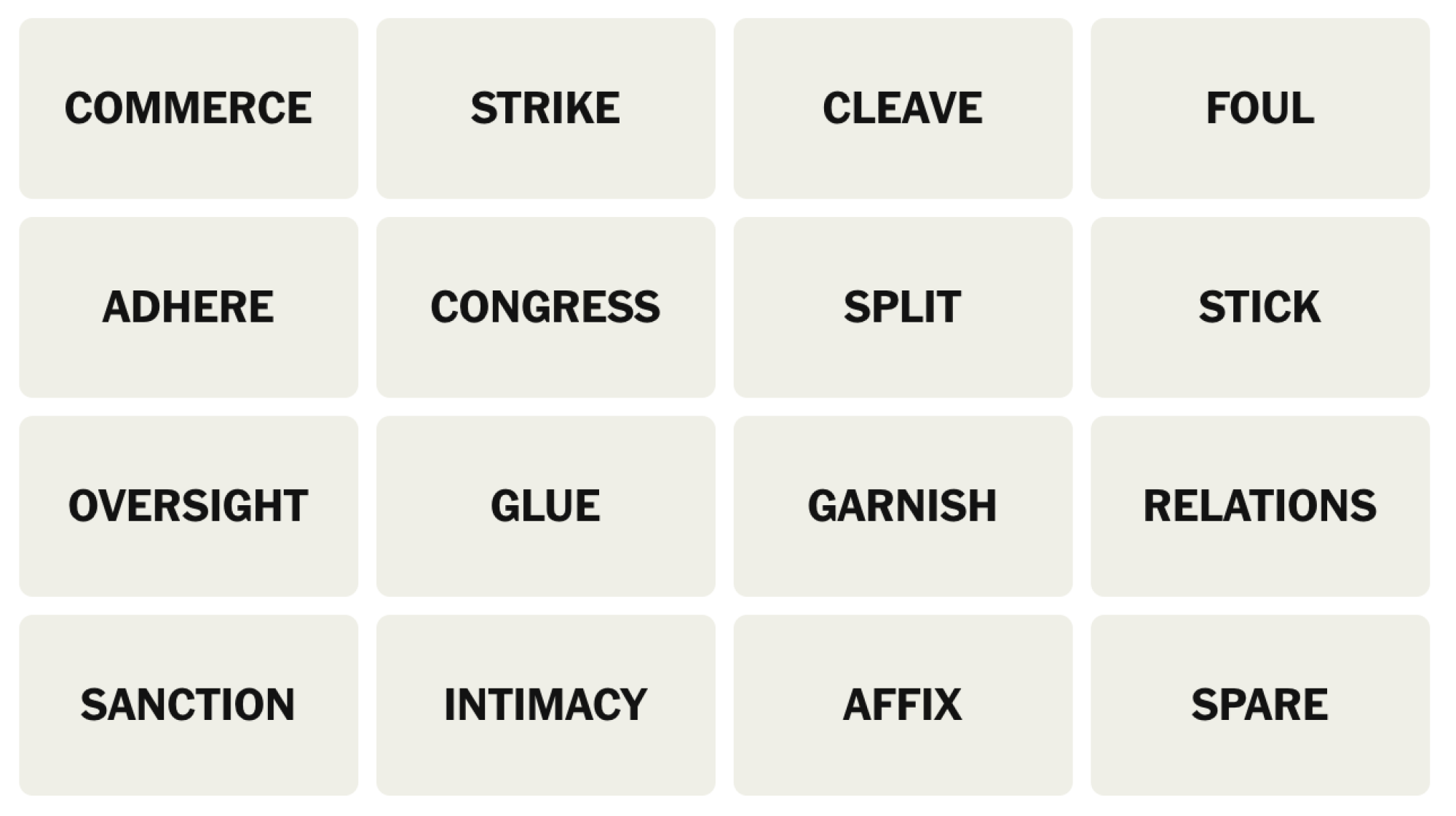 NYT Connections Answer For Today August 2 2025 Lifehacker