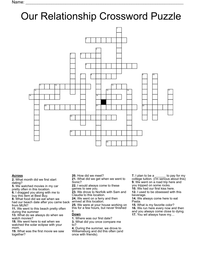 Here For You Crossword