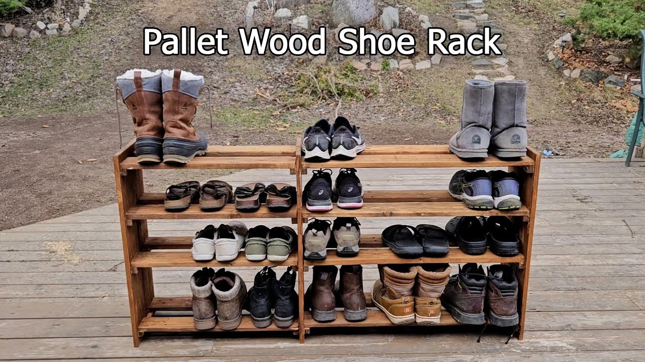 Pallet Wood Shoe Rack Holbrook Tech