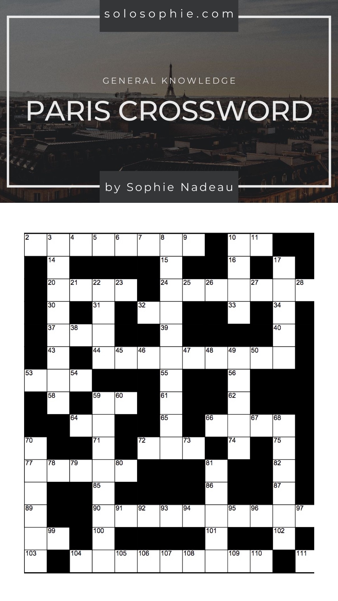 yours in french crossword