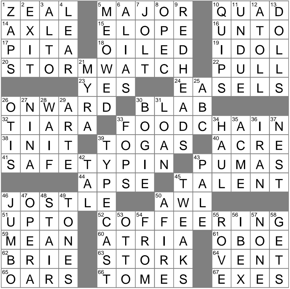 Enthusiasm Crossword Clue