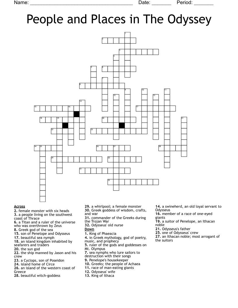 place crossword clue