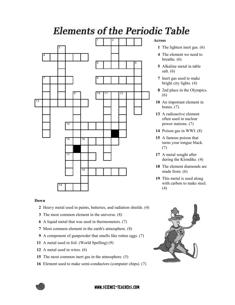 Inert Gas Crossword