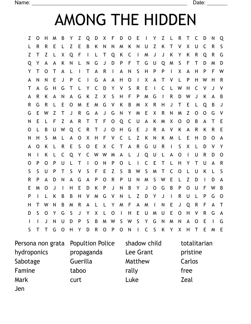 Persona Non Grata Crossword WordMint