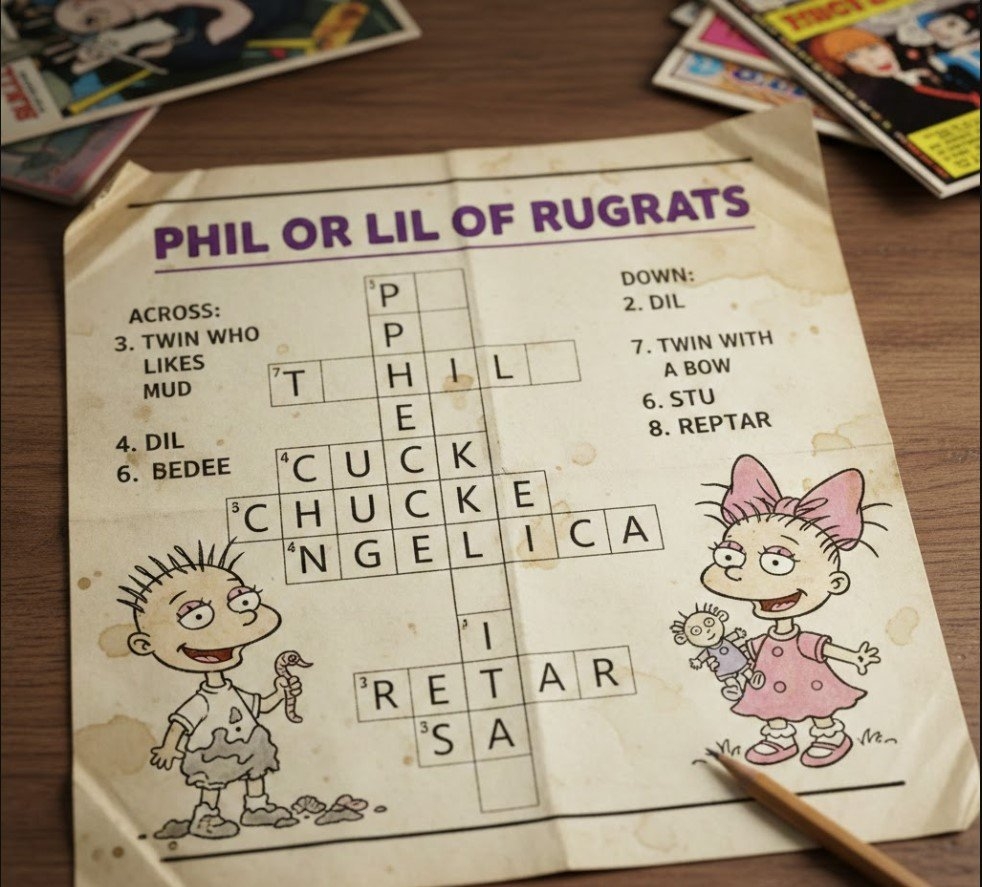 Phil Or Lil Of Rugrats Crossword Complete Clue Guide And Puzzle Insights FasterWorld