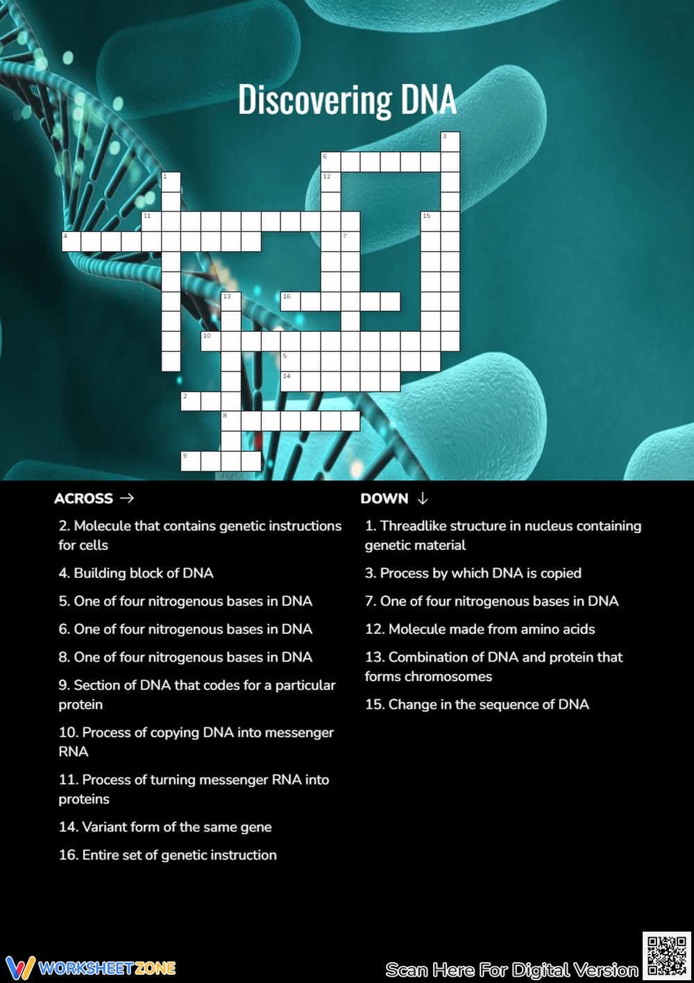 Printable 5th Grade Genetics Crossword Puzzle Worksheets Download Printable 5th Grade Genetics Crossword Puzzle Worksheets Download