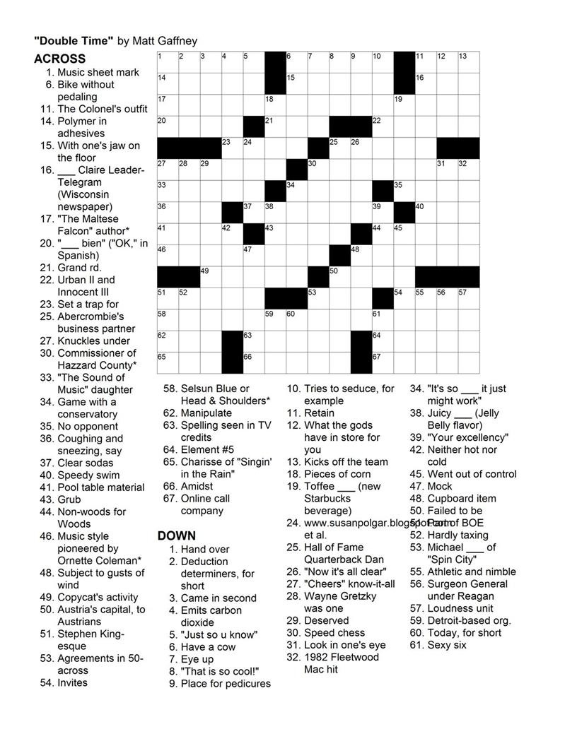 Thomas Joseph Crossword Answers