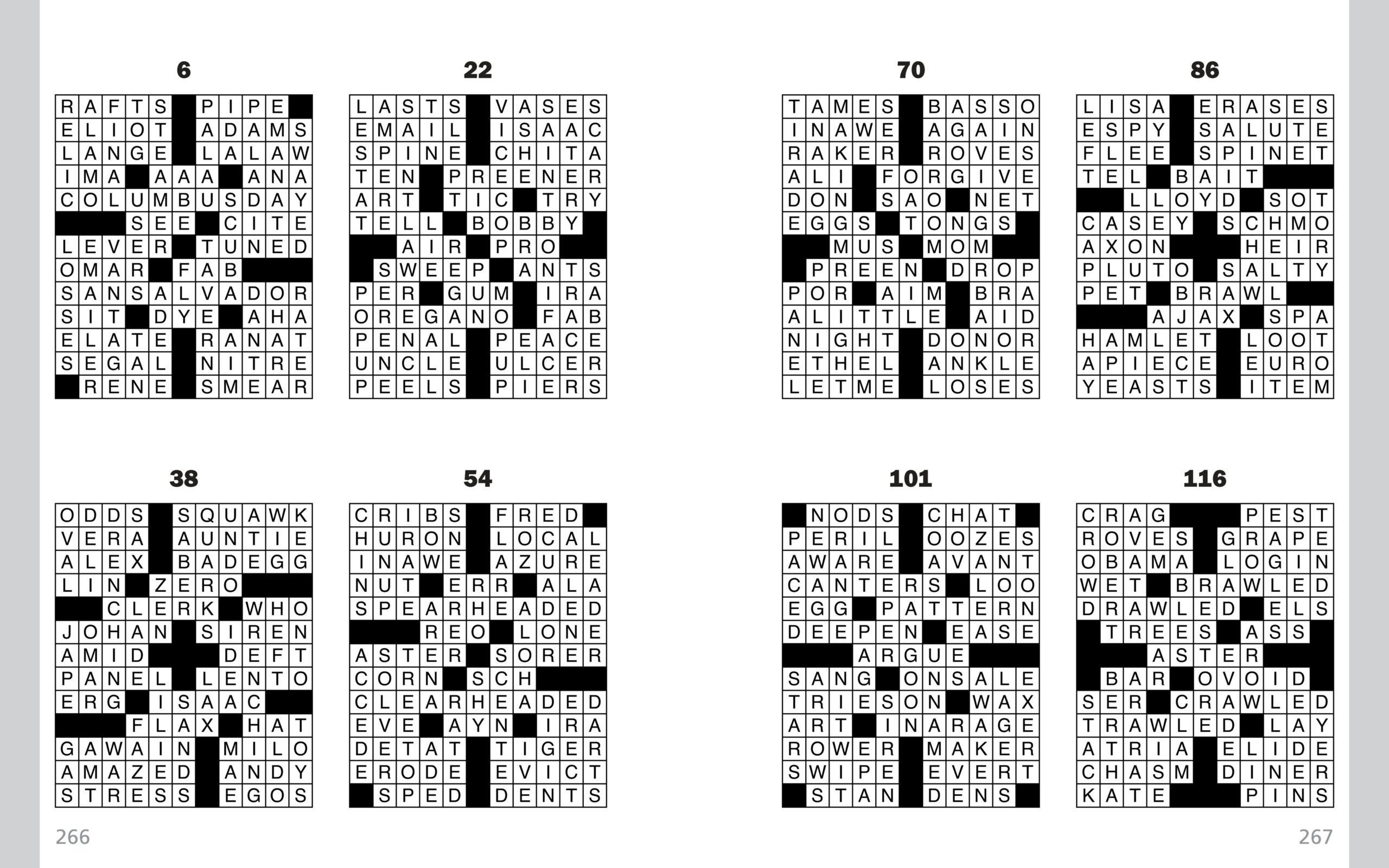 Printable Crossword Puzzles By Thomas Joseph Printable Party Favors