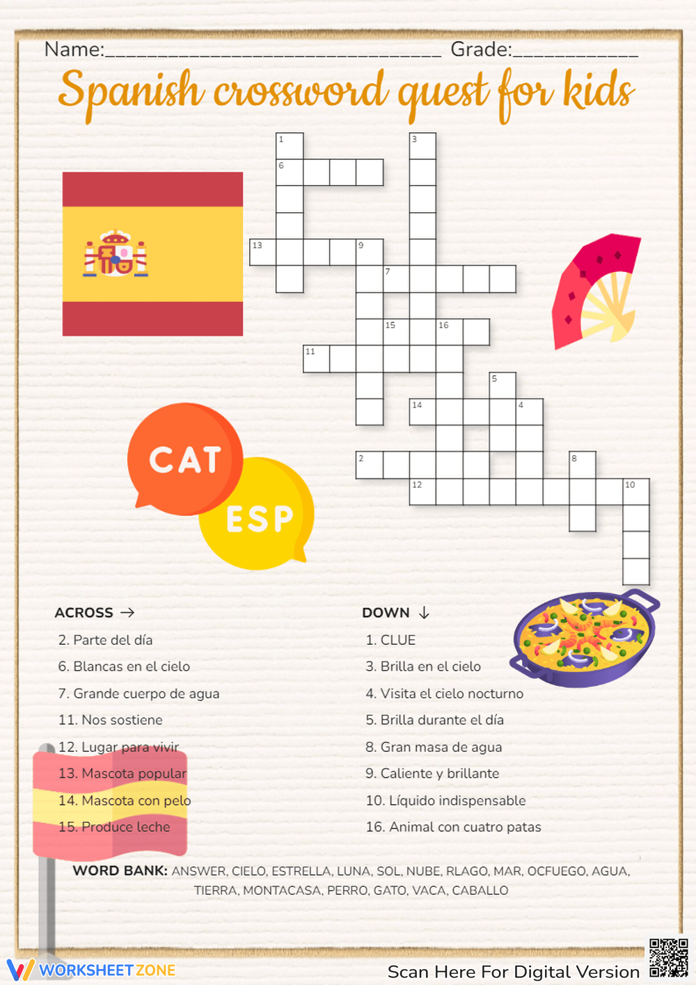 that in spanish crossword clue