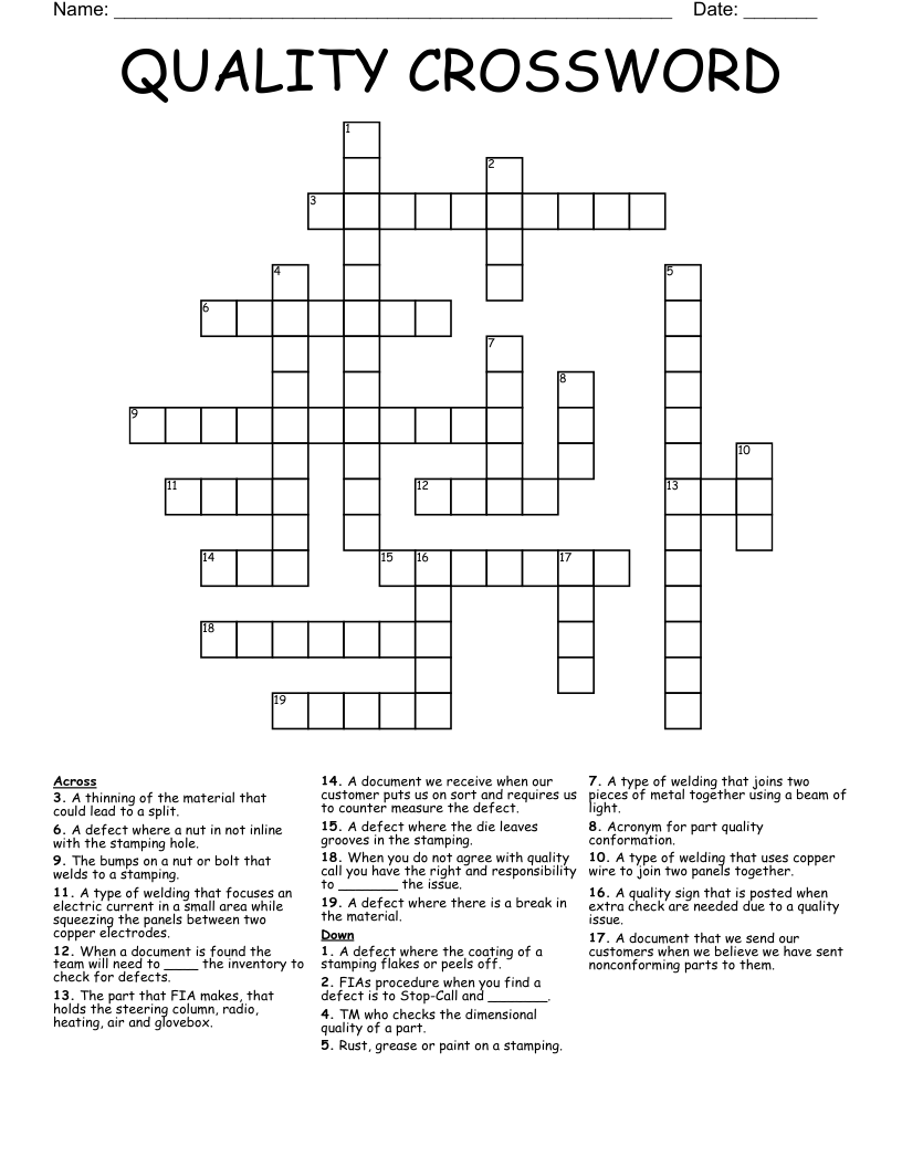 QUALITY CROSSWORD WordMint