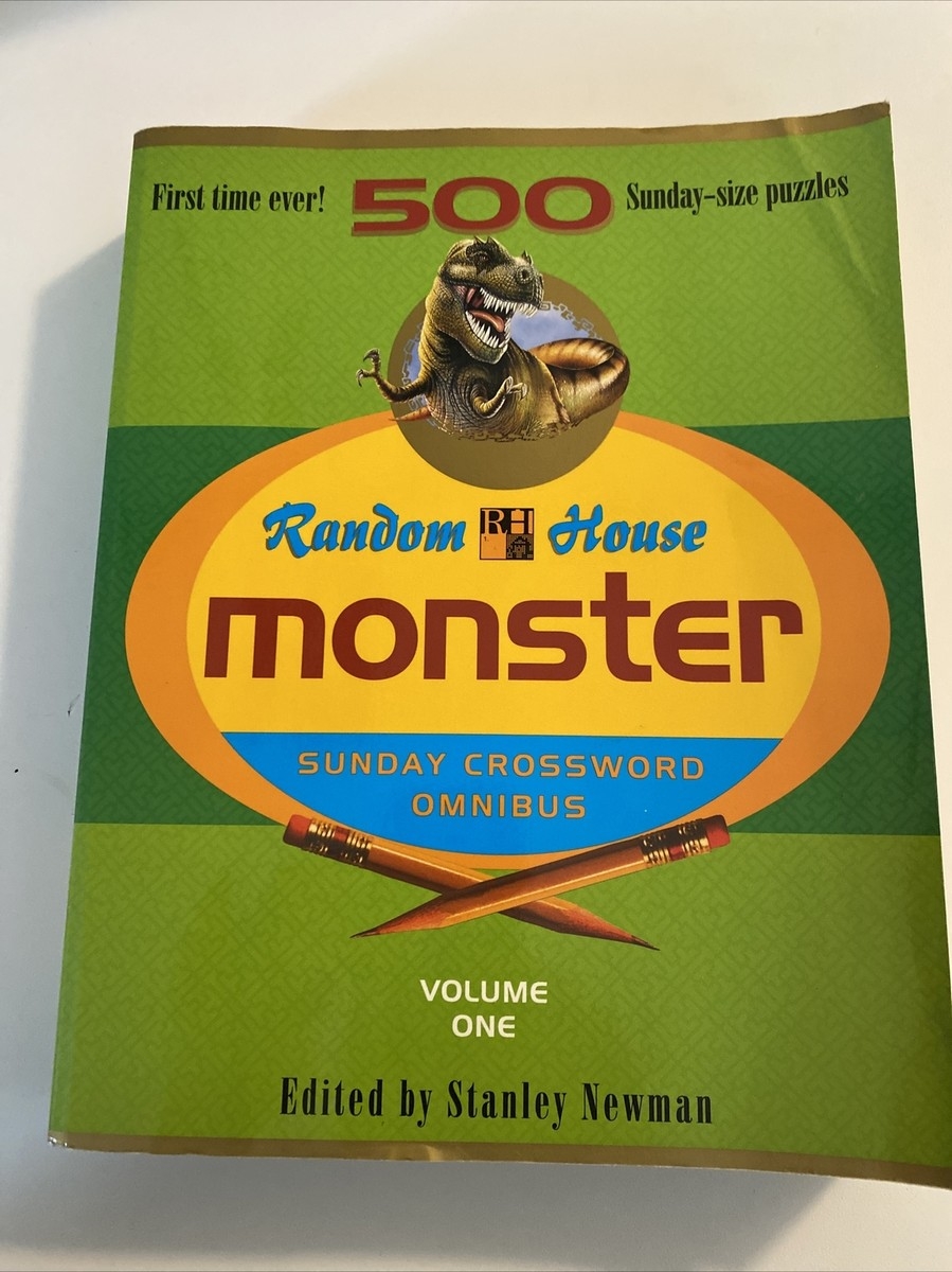 RANDOM HOUSE MONSTER SUNDAY CROSSWORD OMNIBUS VOLUME 1 By Stanley Newman VG 9780812930597 EBay