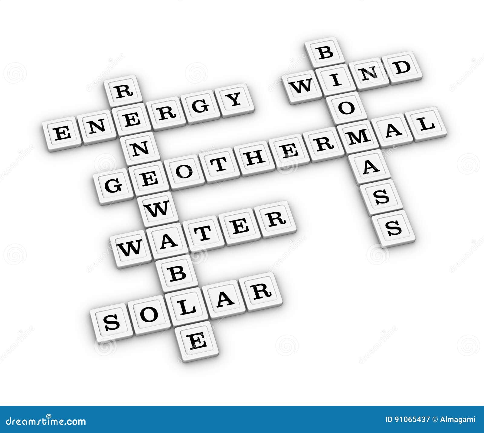 Renewable Green Energy Crossword Puzzle Stock Illustration Illustration Of Save Renewable 91065437