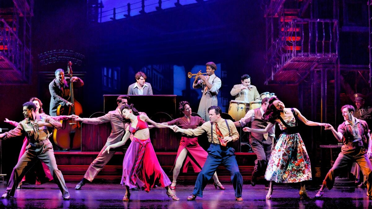 Review New York New York Broadway Musical Is Schlock Los Angeles Times