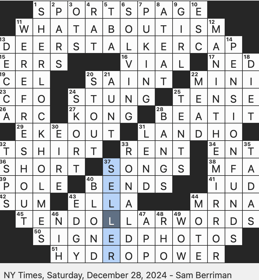 seattle new york times crossword
