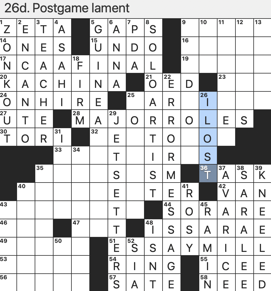 Rex Parker Does The NYT Crossword Puzzle Ancestral Spirit In Pueblo Mythology SAT 3 4 23 Decodable Device Featured In The Da Vinci Code Over 95 Of Its Residents Live Near