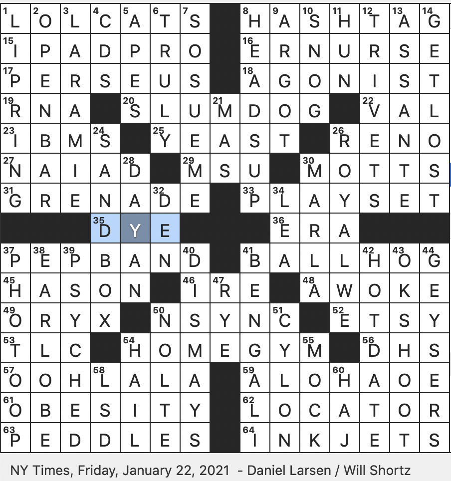bit of sign language crossword clue