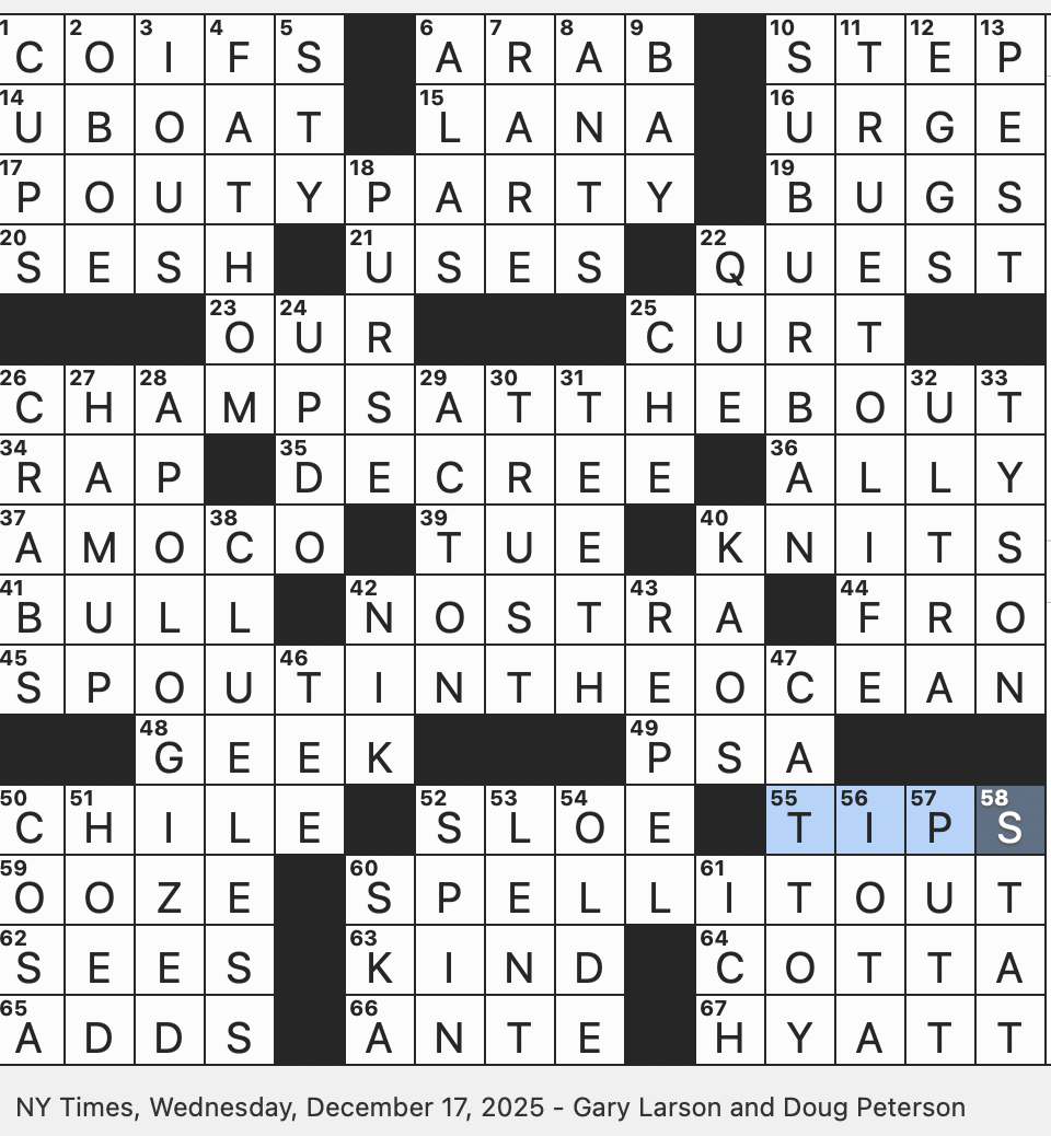 Rex Parker Does The NYT Crossword Puzzle Big Name In Chicken Or Boxing WED 12 17 25 Centerpiece Of The Hobbit Group Of Grumps Sitting Around Kvetching Just About Anything Rex Parker Does The NYT Crossword Puzzle Big Name In Chicken Or Boxing WED 12 17 25 Centerpiece Of The Hobbit Group Of Grumps Sitting Around Kvetching Just About Anything