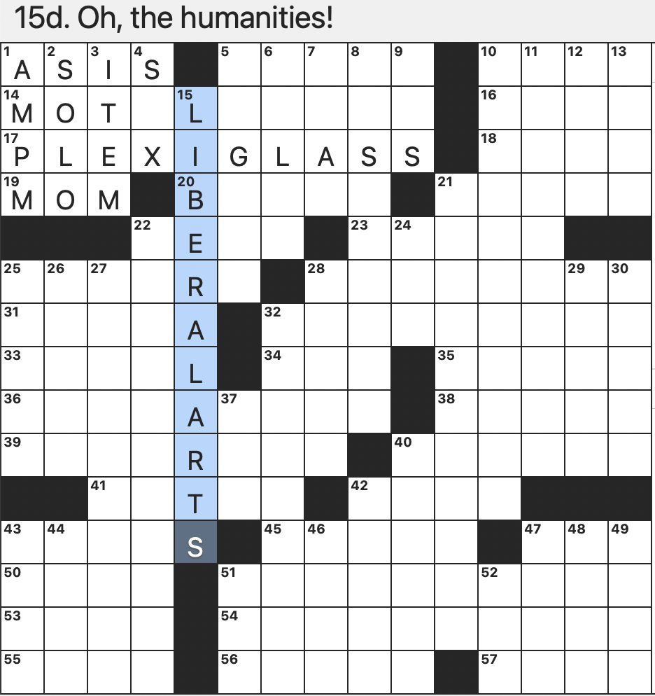 Rex Parker Does The NYT Crossword Puzzle Central Asian Savory Pastry FRI 10 20 23 Hat Material For The Paranoid Setting For A Battle In Lawrence Of Arabia Irreverent Christmas