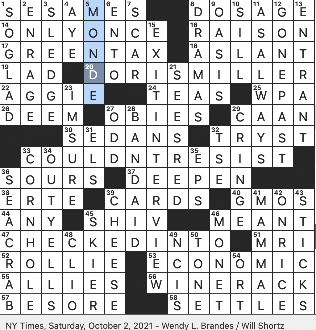 Publicity Rep 2 Words Crossword