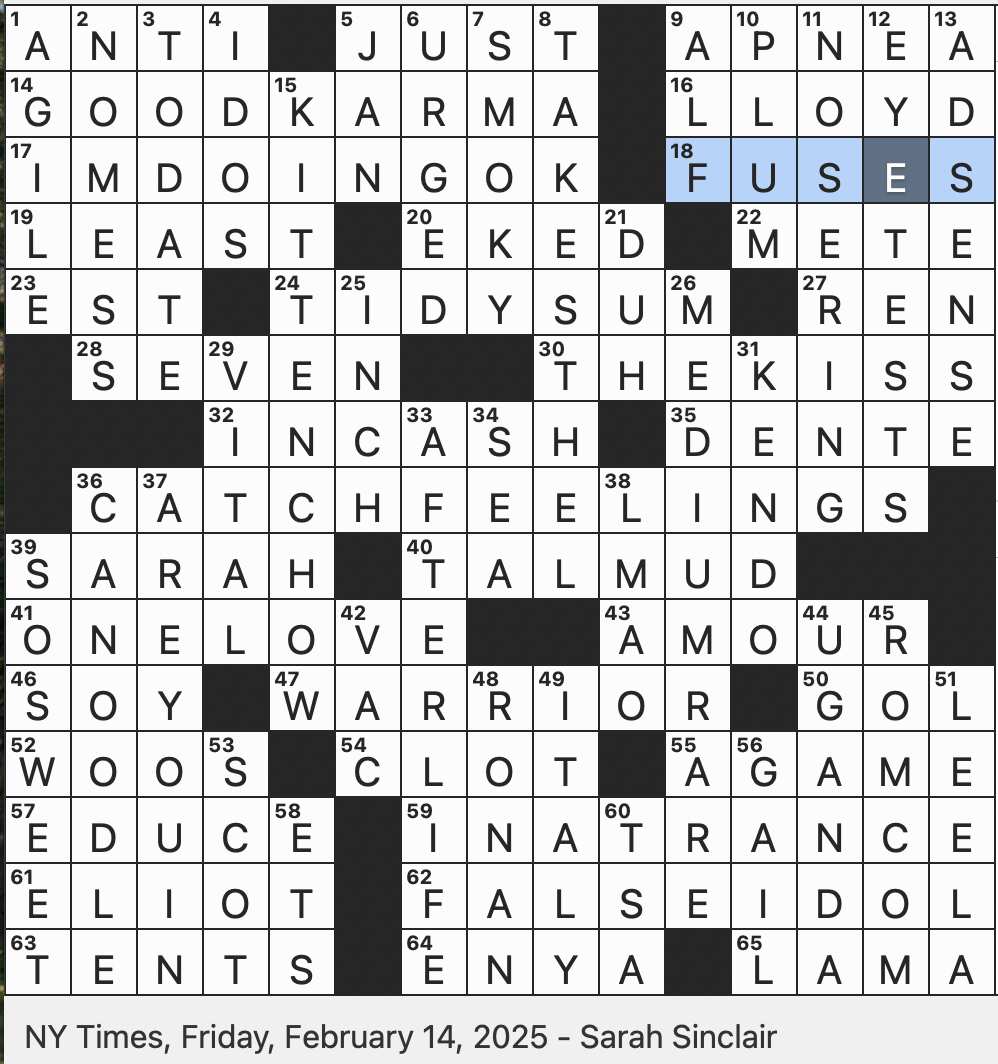 Evoking Good Feelings In Slang Crossword