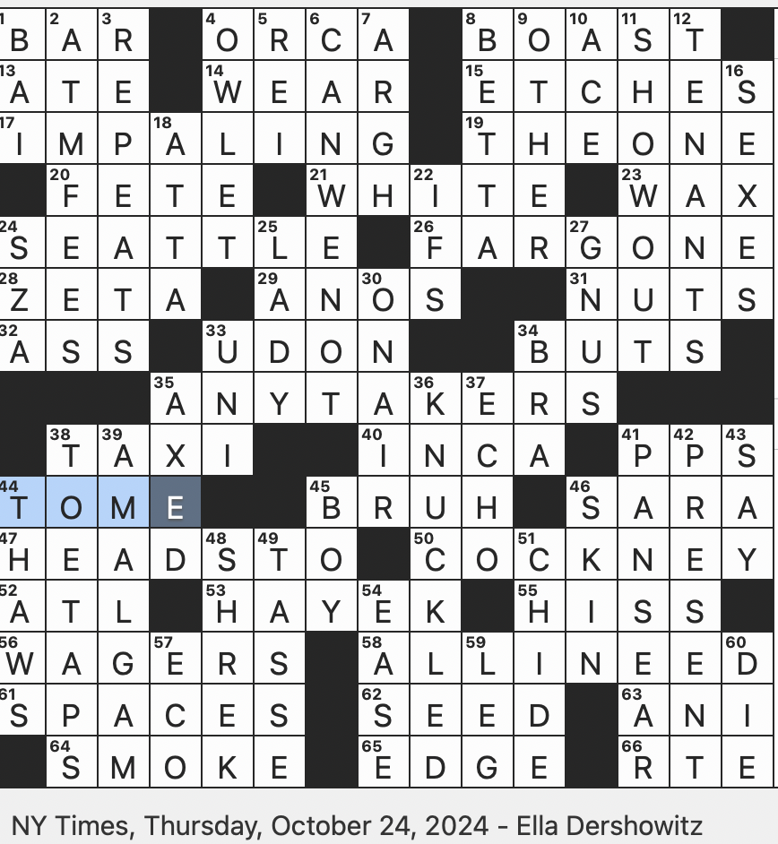 Fighting Fish Crossword
