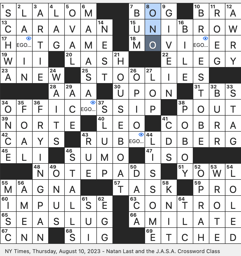 Rex Parker Does The NYT Crossword Puzzle Freudian Concept Of Resisting Temptation THU 8 10 23 1998 Film Featuring NBA Star Ray Allen Race That Winds Down In The Winter 
