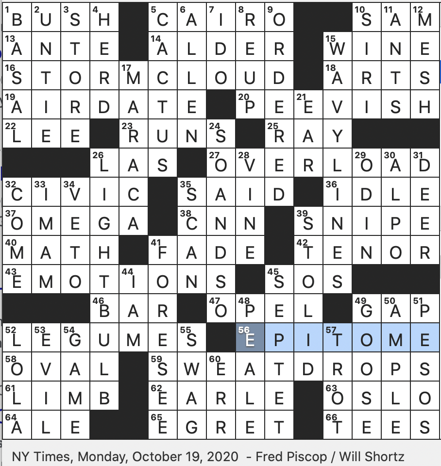 Rex Parker Does The NYT Crossword Puzzle Portrait Painter Rembrandt MON 10 19 20 Catkin producing Tree Percussion Instrument Made From Gourd White plumed Wader Rex Parker Does The NYT Crossword Puzzle Portrait Painter Rembrandt MON 10 19 20 Catkin producing Tree Percussion Instrument Made From Gourd White plumed Wader