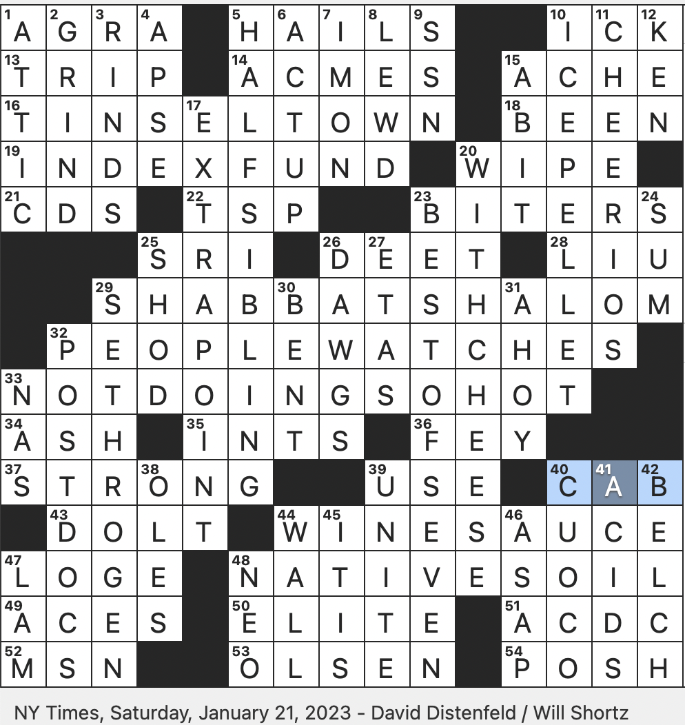 Smooth Transition Crossword Clue