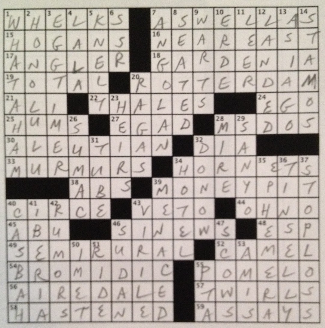 Saturday 2 25 12 Diary Of A Crossword Fiend